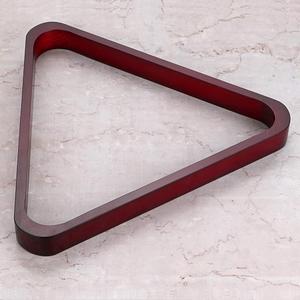 OwnMy Set of 1 Wooden Billiard Ball Rack Set, Vintage Solid Wood Billiard 8-Ball Triangle Rack & 9-Ball Diamond Rack Table Pool Ball Racks (Red)