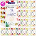 DMSKY 60 Pack Lip Balm, Natural Lip Balm Bulk with Vitamin E and Coconut Oil, Moisturizing Lip Balm for Chapped Lips, Bulk Lip Balm for Women-12 Flavors
