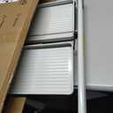 Step Stool for Adults,2 Step Ladder Folding 330lbs Anti Slip Step Stool,Foldable Ergonomic 2 Steel Stool with Wide Pedal for Home, Kitchen, Office (White)