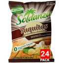 Soldanza Yuca/Cassava Chips, 1.59 Oz (Pack of 24), Best by 06/23/2025