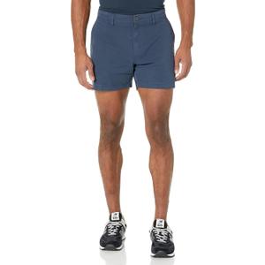 Amazon Essentials Men's Slim-Fit 5" Flat-Front Comfort Stretch Chino Short (Previously Goodthreads) (31, Navy)