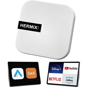 Android Auto Wireless Adapter Compatible with Samsung DeX,Wireless Android Auto Adapter Support YouTube, Netflix,Car Streaming Device,Screen Mirroring Adapter,Desktop Experience for Car