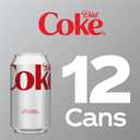 2 x Diet Coke Soda Soft Drinks, 12 fl oz Fridge Pack Cans, 12 Pack - Cola Flavored Diet Soda Soft Drinks (EXP 08/06/25)