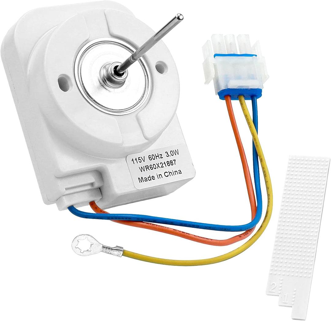 WR60X21887 Refrigerator Evaporator Fan Motor Compatible with GE Refrigerator - Replaces WR60X10137 WR60X10054 WR60X10189 WR60X10240 WR60X24645 by AMI PARTS