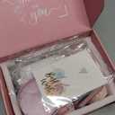 Birthday Gifts for Women Mom Her Friend Sister Wife Grandma, Self Care Gift Get Well Relaxing Spa Gift Basket Set (Pink)