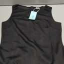 YOXUA Women's Summer Sleeveless Boat Neck Mini Dress Slim Fit Party Club Teacher Casual Office Dresses (M, Black)