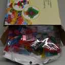 400 Pieces Translucent Building Bricks -9 Colors Crystal-Clear Classic Block Toy Fully Compatible with Major Brands Educational Construction Toy for Boys Girls 6 Years Old and Up