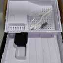 Scratch-Resistant Acrylic Turtle Tank (15.711.810 Inch) with Water Filter - Durable Reptile Habitat for Aquatic/Terrestrial Pets, Baby Turtles & Fish | Anti-Scratch Clear Terrarium Aquarium Combo