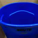 Rubbermaid Commercial Products BRUTE Heavy-Duty Round Trash/Garbage Can, 20-Gallon, Blue, Outdoor Waste Container for Landscapers/Construction/Restaurants/Back of House/Offices/Warehouses