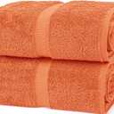 Chakir Turkish Linens, 100% Cotton Premium Quality Turkish Bath Sheets (35''x70'' Large Bath Sheet Towels - Coral)