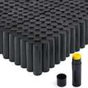 150 Pcs 5.5g Twist-up Lip Balm Tubes,Empty Plastic Chapstick Containers Rotatable Deodorant Sample Containers for DIY Lipsticks,Lip Gloss,Homemade Solid Perfume,Suitable for Filling Tray,Black