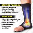 POWERLIX Legs Orthopedic Brace Compression Support Sleeve (Pair) for Swelling, Sprain, Plantar Fasciitis, Arthritis, Tendinitis (Black, M)