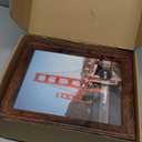 IRahmen 8x10 Picture Frame Set of 4, Brown Rustic Vintage Photo Frame with Real Glass, 8 x 10 Frames for Wall Mount and Tabletop Display