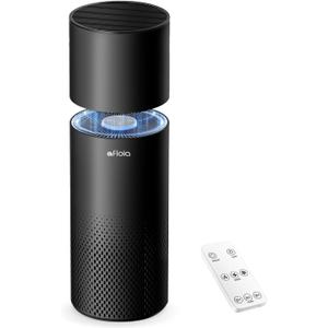 Afloia Humidifier and Air Purifier in One, Air Purifier and Evaporative Humidifier Combo for Home, 24dB Quiet Air Cleaner Remove Pets Dust Dander Hair Allergy Pollen Smoke Smell for Room, Black