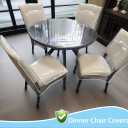 Dining Chair Covers, Waterproof Kitchen Chair Protectors,Clear Plastic Seat Chair Protector,Keep Your Chair Away from Water Dust Stain and Pet Claws W/21 x D/18(Fits 16-23",2 Pack)