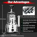Trivd Frol Manual Wire Stripping Machine, Gauge Wire 0.06"-1", Scrapping Copper Wire Peeler Machine, Drill Powered/Hand Crank Dual-drive Wire Stripper Tool for Scrap Copper Recycling & DIY etc.