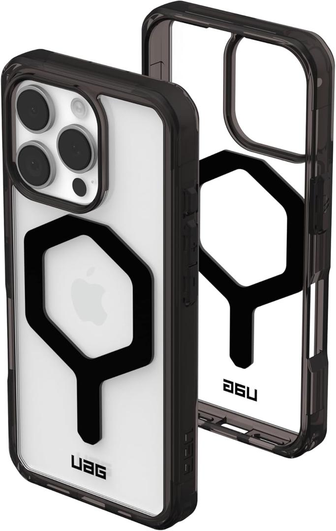URBAN ARMOR GEAR UAG Designed for iPhone 16 Pro Case 6.3" Plyo - Compatible with MagSafe Charging Rugged Slim Anti-Yellowing Transparent Clear Shockproof Military Grade Protective Cover, Black/Black (Plyo - Black/Black)