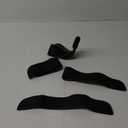X AUTOHAUX 4pcs Car Door Sill Protector Film Cover Door Entry Guard Sill Anti Scratch Scuff Plate Stickers Black
