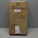 Mavora Max Portable Small Dog Seat for Car, Luxury Center Console Dog Car Seat Booster with Safety Tethers, Anti-Collapse Pet Travel Carseat for SUV, Truck (Black/Grey)