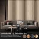 4-Pack 4.7" x 5.9" Wood Slat Wall Panel, Soundproof Wooden Paneling for Interior Wall Decor, Wood Slat Acoustic Panels for Wall- 4 Colors Samples Pack