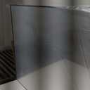 Koonmi Black Framed Bathroom Mirror - Shatterproof 36"x48" Tempered Glass, HD No Distortion, Horizontal/Vertical Mount, Modern Matte Aluminum Alloy Frame