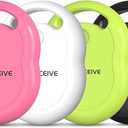 Air Tracker Tags-4 Pack [Apple MFi Certified], Smart Bluetooth Tracker Tag 110 dB Item Finder with Apple Find My (iOS Only) Key Finder and Item Locator Smart Tag for Keys, Luggage, Wallet