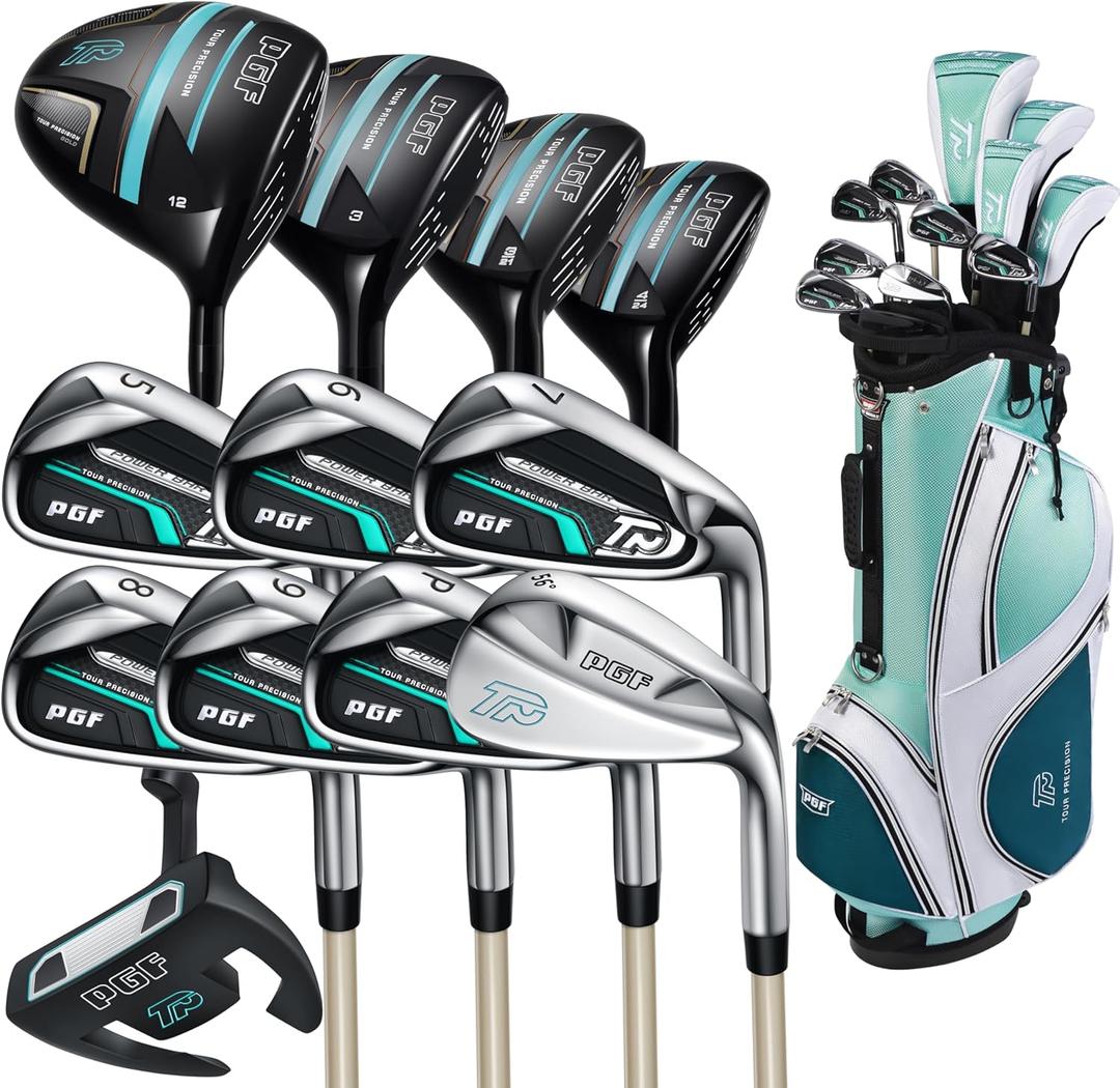 PGF Lady Gold TP Women's Complete Golf Club Package Set [17-Pieces][Hand: Right] [Length: Petite]