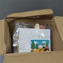 Tenceur 12 Sets Pre Drawn Canvas to Paint Adult Stretched Coloring Painting Canvas Panels with Design Easel and Brushes for Party Supplies Beginner Favor(Traffic)