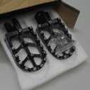 AnXin Dirt Bike Foot Pegs CNC Footpegs Footrest Foot Pedals Rests for DRZ400 2000-2004 DRZ400E 2000-2007 DRZ400S 2000-2024 DRZ400SM 2005-2024 RM250 1989-2006 RM250Z 2001-2006 RMX250 1989-1996 Black