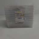 HOOJO Refrigerator Organizers and Storage - 8pcs Clear Plastic Bins For Fridge, Freezer, Kitchen Cabinet, Pantry Organization, BPA Free Fridge Organizer, 12.5" Long, Clear