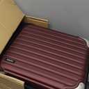 LEVEL8 Grace Large Carry on Luggage, 20 Inch Expandable Hardside Suitcases with wheels, Abs+Pc Harshell Spinner Luggages with Tsa Lock, Red