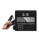 BIBARAJM Small Engine Tachometer Digital Tachometer Small Digital Inductive Tachometer, Waterproof, Suitable for Chainsaw, Marine, ATV, Motorcycle, UTV Engine