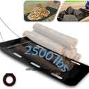 Yard Drag Sled, 1/8" Thickened HDPE, Upgraded Heavy Yard Drag Sled, Suitable for Hauling Various Heavy Items,Yard Debris,Lumber, Construction Materials, Size: 48IN×90IN