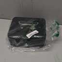 Kyodoled Medium Cash Box with Money Tray, Small Safe Lock Box with Key, Cash Drawer,7.87"x 6.30"x 3.54" Black Medium
