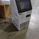 Commercial Maker 120 lb./24 H Freestanding Ice Maker Machine with 35 lbs. Storage, 2 Water Inlet Modes, Stainless Steel