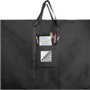 36 x 48 In Black Large Size 600D Oxford Cloth Storage Bag With Front Pockets Personalized Pattern Portable Waterproof Poster Storage Sketch Art Portfolio Case