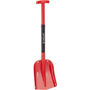 Lifeline Aluminum Sport Utility Shovel, 3 Piece Collapsible Design, Perfect Snow Shovel for Car, Camping and Other Outdoor Activities, Red
