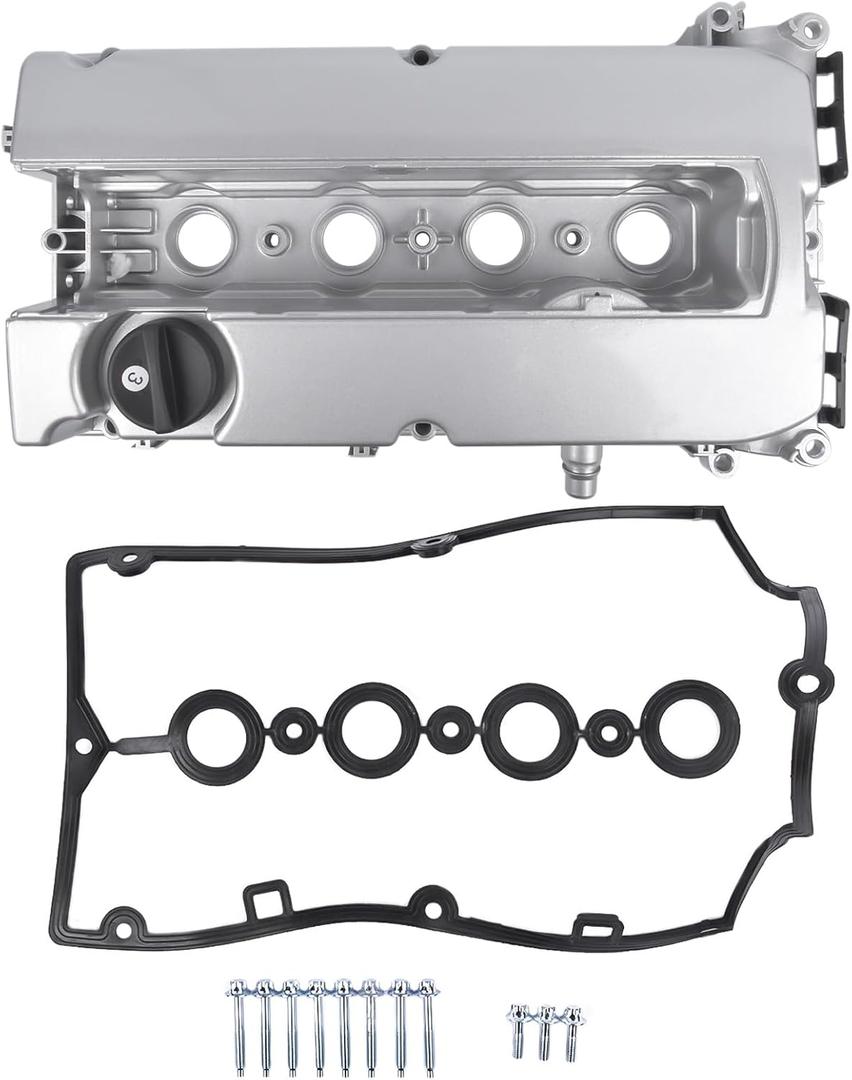 55564395 55558673 Aluminum Valve Cover Kit Replacement for Chevy Cruze Aveo/Aveo5 2009 2010 2011 Sonic Pontiac G3 Saturn Astra 1.8 1.6L
