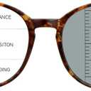 Vintage Round Progressive Multifocal Presbyopic Glasses, Photochromic Gray Sunglasses for Men Women Readers (+0.00/+3.00 Magnification) (Tortoise)