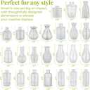 24 Pack Glass Bud Vase in Bulk - BEAHOT Clear Flower Vases for Wedding Decorations, Mini Vase for Centerpiece Table Decorations, Small Boho Vase for Home, Wedding Decor, Mother's Day, Party, Office