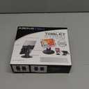 AboveTEK Retail Kiosk iPad Stand, 360 Rotating Commercial POS Tablet Stand, Fits 6"-13" (Screens) iPad mini Pro-Business Swivel Tablet Holder, for Store Office Reception Kitchen Desktop (Black)