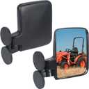 Tractor Mirrors, Strong Magnetic Side Mirrors for Tractors, Forklifts, Lawn Movers, Small Dozers, Lift Trucks, Golf Cart, Compatible with John Deere, Kubota and more, Installation-free, 2pcs