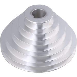 CNBTR 25mm Bore 54mm-150mm Outter Dia Aluminum 5 Slot A Type V-Shaped Pagoda Pulley 5 Step Pulley Belt 12.7mm Belt Width