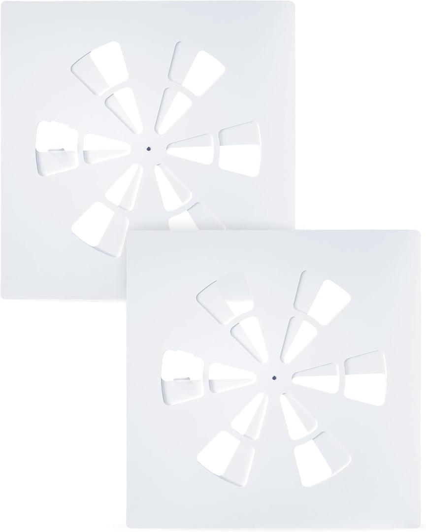 24"x24" Adjustable Ceiling Air Vent Cover  24-Inch Square/AC/HVAC/Heat Deflector for 24"x24" Flat Office Ceiling Vents, Suitable for Home/Commercial Spaces (2 Pack)