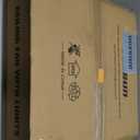 VOLISUN Low Profile Ceiling Fans with Lights and Remote, 19.7in Flush Mount Ceiling Fans with Light, 3000K-6500K Dimmable Fandelier LED Fan Light, Black Bladeless Ceiling Fans with Lights for Bedroom