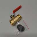 HQMPC Garden Hose Shut Off Valve Ball Valve 3/4" GHT Water Hose Shut Turn Off Valve Heavy Duty Hose On Off Valve Brass Shut Off Valve Hose Ball Valve 1Pc Long Handle