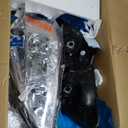 Nilight Headlight Assembly for 2003 2004 2005 2006 2007 Accord Replacement Headlamp Chrome Housing Amber Reflector