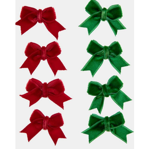 3 x Mini Velvet Bows 3PK