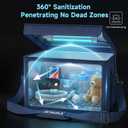 UV Sanitizer Box with Ozone Portable Cleaner and Sanitizing Machine with Timer UVC Sanitization Bag with Ozone Professional for Reusable Masks,Hard Toys,Bottle,Bluetooth Earphones（36L）