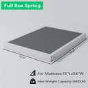 ALDRICH 5 Inch Heavy Duty Metal Box Spring Mattress Foundation 3000lbs Max Weight Capacity/Non-Slip/No Noise/Easy Assembly/Easy Clean Cover,Full